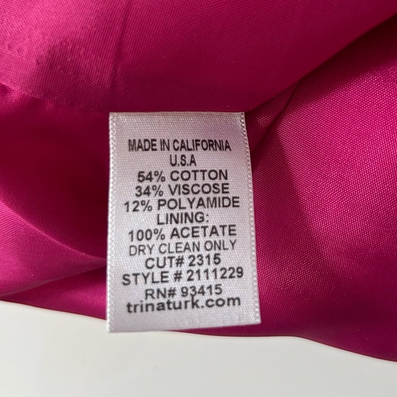 Trina Turk Tweed Mini Skirt Textured Size 4 Lined 90s Y2K Office Workwear Office - Picture 8 of 12